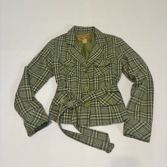 Body Central Jackets & Blazers - 5. Body Central multi colored plaid jacket size large